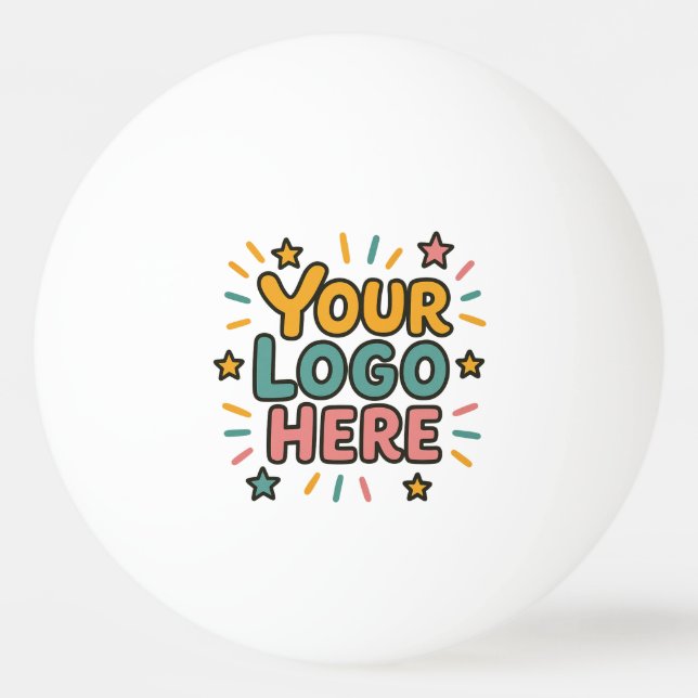 Business, Company, Advertising Your Logo Here Tischtennisball (Vorderseite)