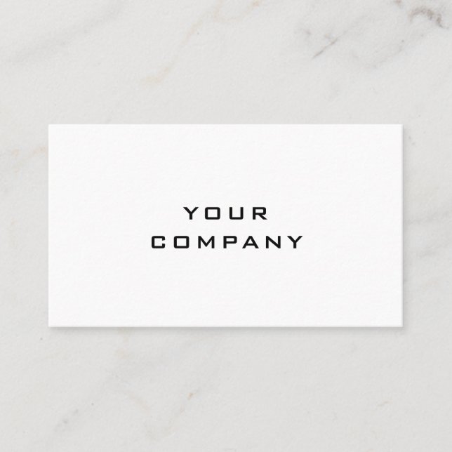 Business Company Berufliche Personalisiert Simple Visitenkarte (Vorderseite)