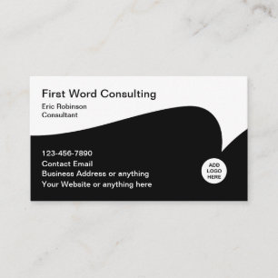 Business Consultant Moderne Logos Visitenkarten Visitenkarte