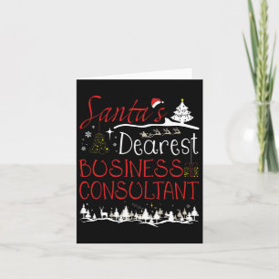 Business Consultant Xmas Job Niedlich Weihnachten Karte