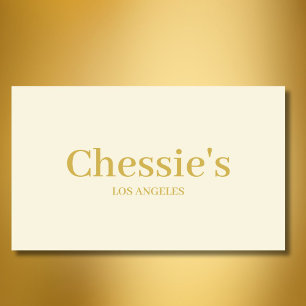 Business Cream Einfache minimale Berufliche Visitenkarte