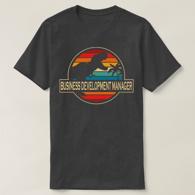 Business Development Manager Dinosaur T-Shirt (Design vorne)
