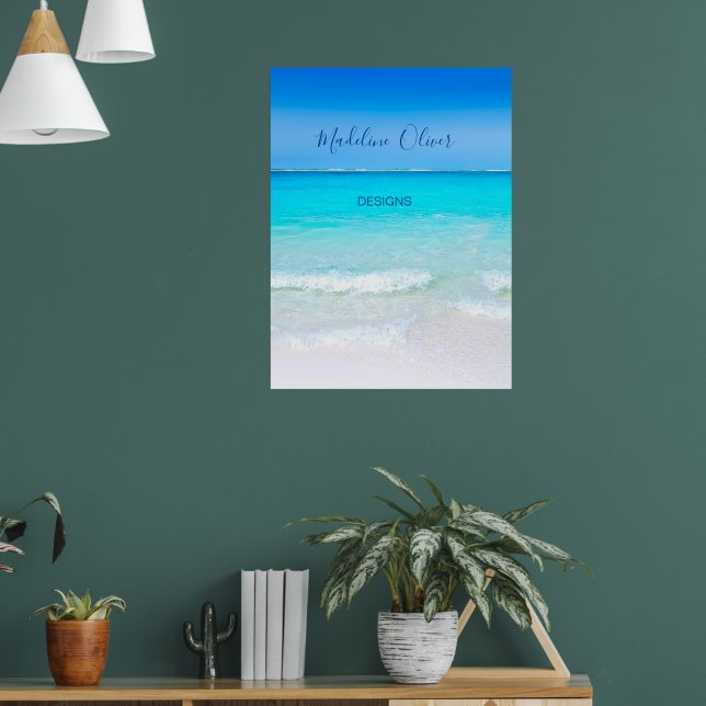 Business Display für die blaue Szene des Ozeans Poster (Wohnzimmer 1)