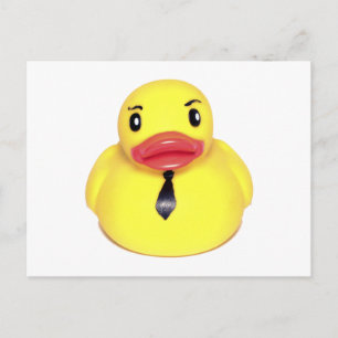 Business Duck Postkarte
