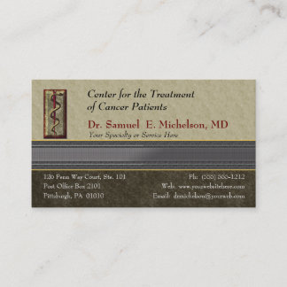 Business Elegance Physician Business Card Visitenkarte