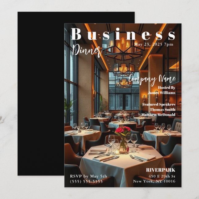 Business Event Einladung (Vorne/Hinten)