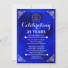Business Event für Navy Blue & White Meilenstein Einladung