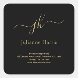 Business Event Management Quadratischer Aufkleber