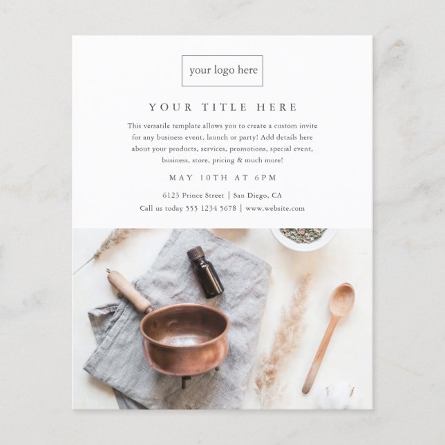 Business Event Promo Minimalistisches Berufliches  (Vorderseite)