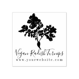 Business Farm Vegan Garden Radish Turnip Gummistempel