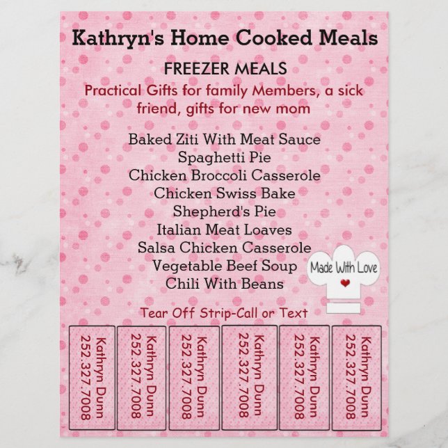 Business-Flyer mit Strip-Abreißen Flyer (Vorne)