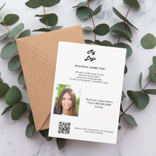 Business Foto qr Kosmetik Wellness-Center Make-up  Einladung