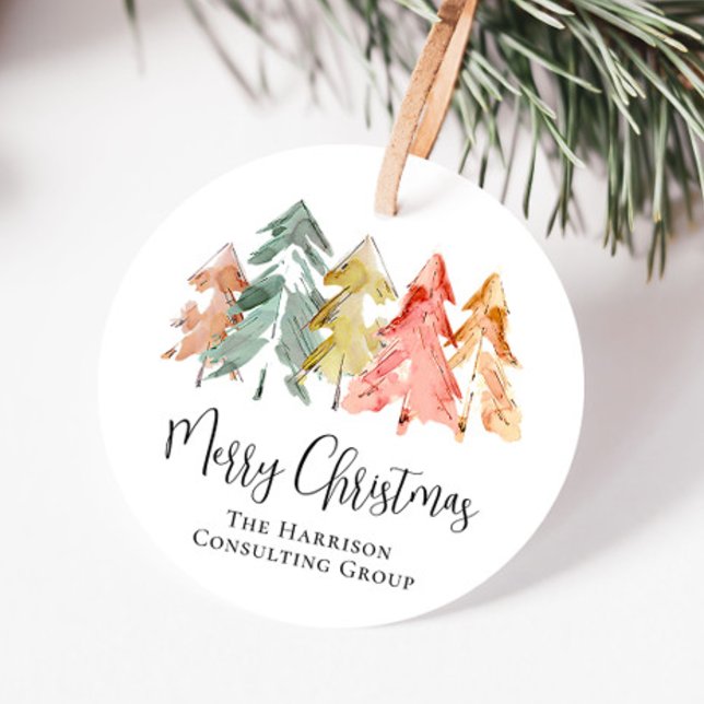 Business Frohe Weihnachtsfeiertage Geschenkanhänger (Von Creator hochgeladen)