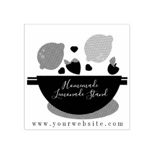 Business Frucht Smoothie Lemon Lemonade Stand Gummistempel