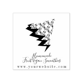 Business Fruit Smoothie Watermelon Logo Gummistempel