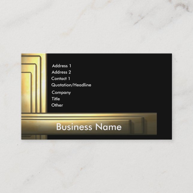 business_gold visitenkarte (Vorderseite)