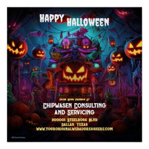 Business Halloween Party Vente Poster promotionnel