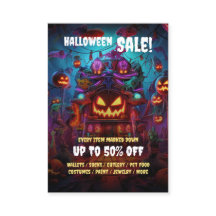 Business Halloween-Party Verkauf Mini Flyer Cards