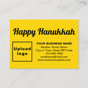 Business Hanukkah Gruß auf Gelb Begleitkarte
