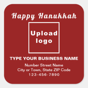 Business Hanukkah Roter Platz Sticker