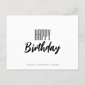 Business Happy Birthday Postkarte
