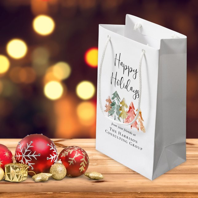 Business Happy Holidays Weihnachten Kleine Geschenktüte (Von Creator hochgeladen)