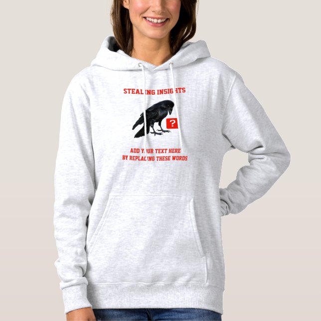 Business Intelligence-Analyst bei Custom Crow Hoodie (Vorderseite)