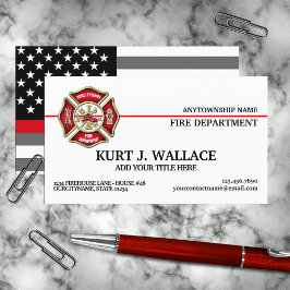 Business-Karte für die Feuerwehrflagge der dünnen  Visitenkarte