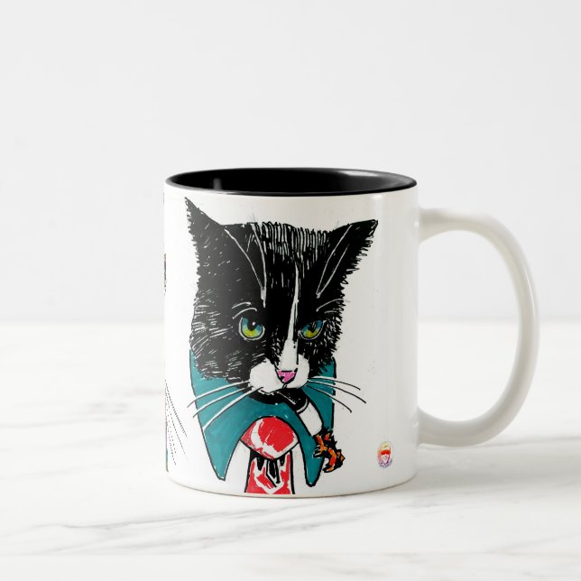 Business Kätzchen Tasse (Rechts)