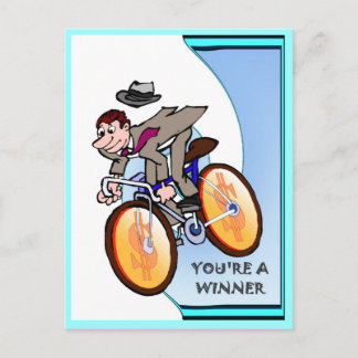 Business-Kumpels, Sie sind ein Gewinner Postkarte