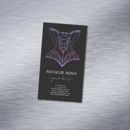 Business Lace Lingerie Boutique Magnetische Visitenkarte