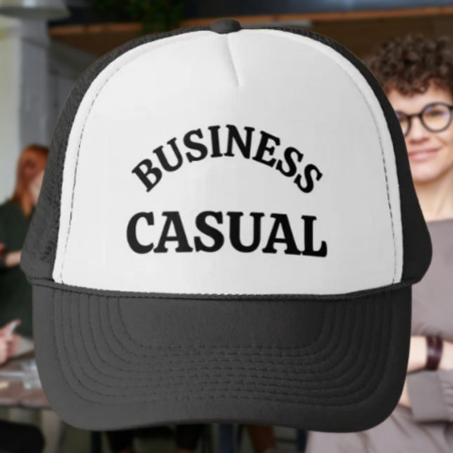 "Business Lässig" - Funny Büro Humor Trucker Hat Truckerkappe (Von Creator hochgeladen)