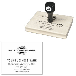 Business | Logo Address Company Name Beruflich Gummistempel