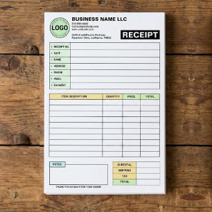 (Business-Logo-Block) Zahlungsverkaufsrechnungsbel Post-it Klebezettel