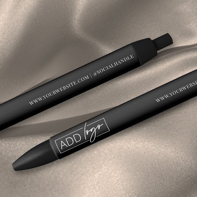 Business Logo Branded Gift Promotional Black Kugelschreiber (Von Creator hochgeladen)