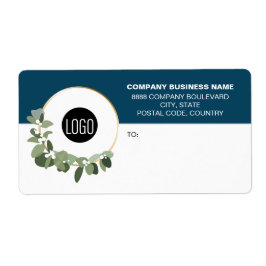 Business Logo Corporate Modern holiday wreath Blue