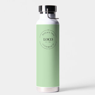 Business-Logo Custom QR-Website Green Trinkflasche