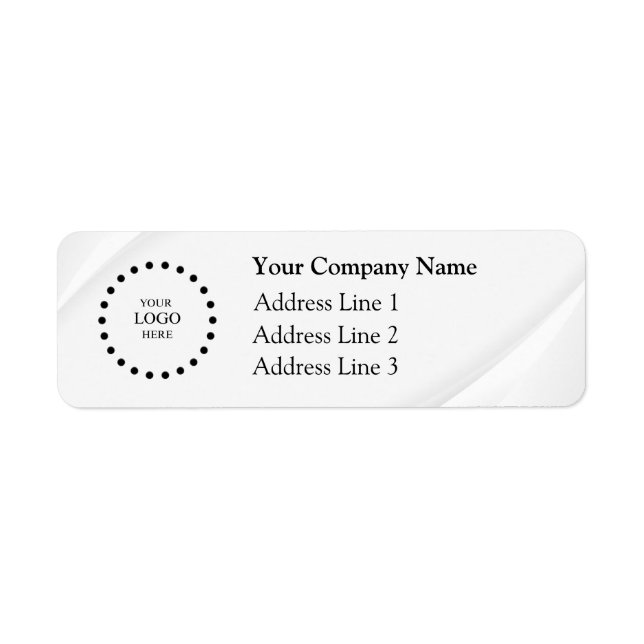Business Logo Custom Return Address Label (Vorne)