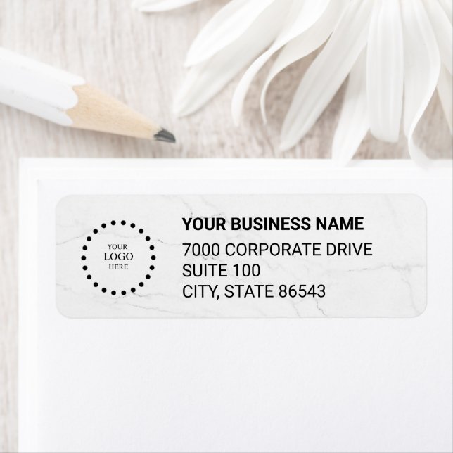 Business Logo Custom Return Address Label (Insitu)