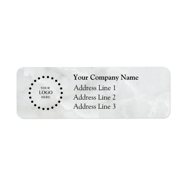 Business Logo Custom Return Address Label (Vorne)