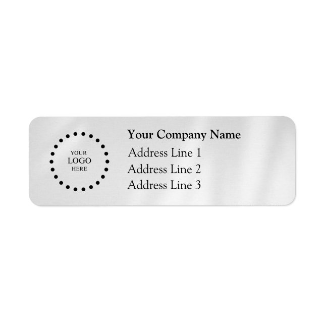 Business Logo Custom Return Address Label (Vorne)