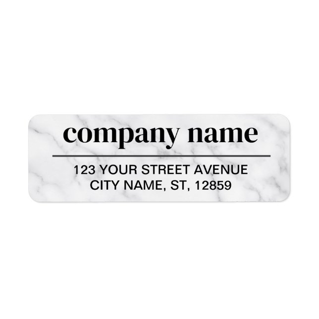 Business Logo Custom Return Address Label (Vorne)