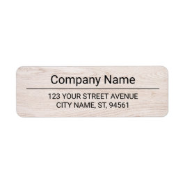 Business Logo Custom Return Address Label
