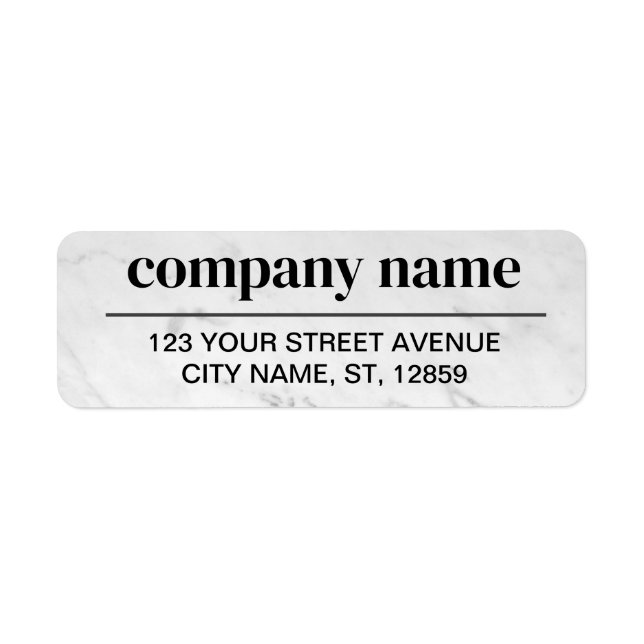 Business Logo Custom Return Address Label (Vorne)