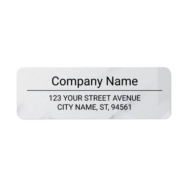 Business Logo Custom Return Address Label (Vorne)