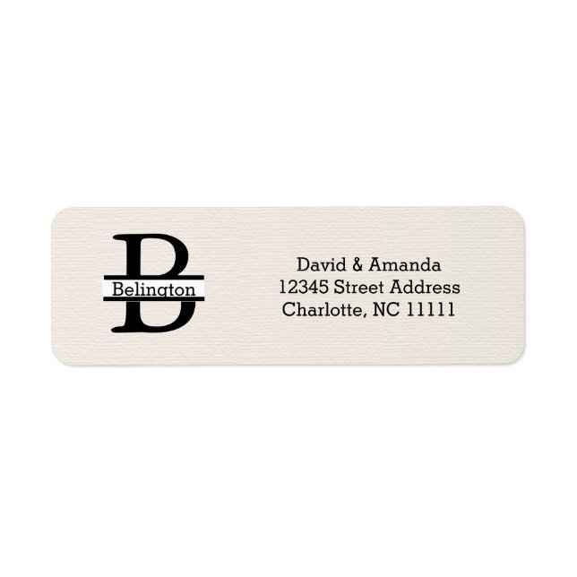 Business Logo Custom Return Address Label (Vorne)