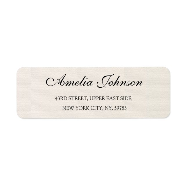 Business Logo Custom Return Address Label (Vorne)