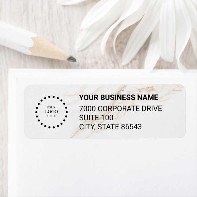 Business Logo Custom Return Address Label (Insitu)