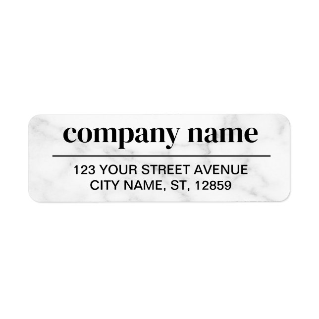 Business Logo Custom Return Address Label (Vorne)