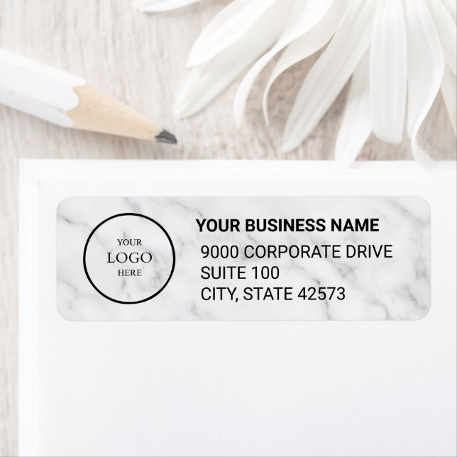 Business Logo Custom Return Address Label (Insitu)